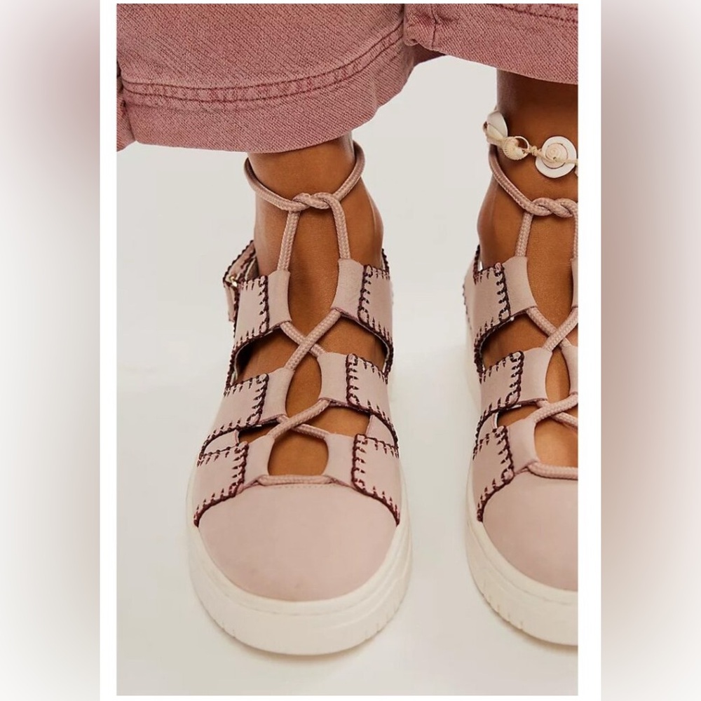FREE PEOPLE Thirty Love Cutaway Sneakers / Ember Sz. 7.5 - Picture 2 of 4